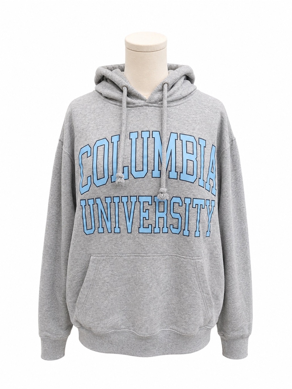 47 Brand Gray Hoodie with Light Blue Columbia University Lettering